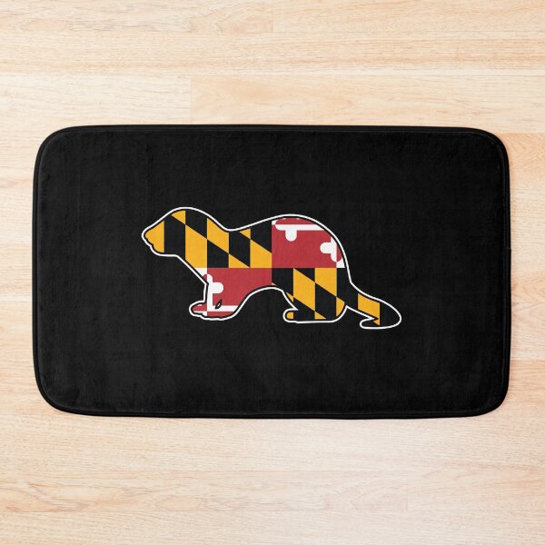 Item preview, Maryland Flag Ferret For anyone who loves ferrets, ermines, mink, otters, sea otters, river otters, stoats, and other weasels. designed and sold by MarylandStyle.