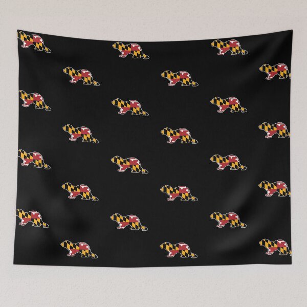 Item preview, Maryland Flag Ferret For anyone who loves ferrets, ermines, mink, otters, sea otters, river otters, stoats, and other weasels. designed and sold by MarylandStyle.