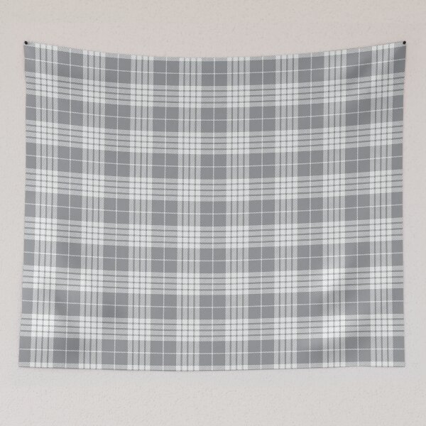 Item preview, Ultimate Gray Color of the Year with Classic White Plaid designed and sold by MarikaJohnson.