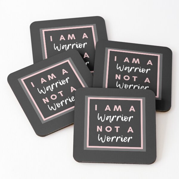 Item preview, I am a warrior, not a worrier fighter self worth designed and sold by HippyHappyHoppy.
