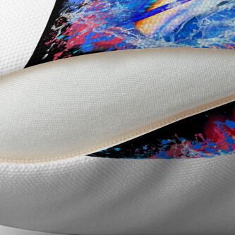 Alternate view of Color Splashed Marlin Throw Pillow