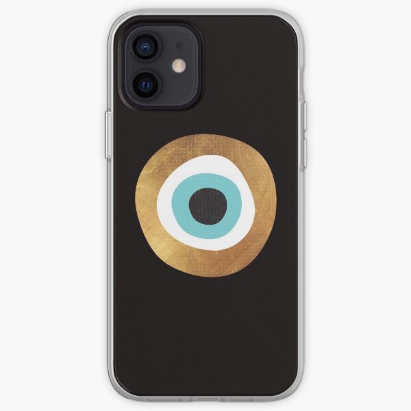 Gold Evil Eye Bohemian Charm iPhone Soft Case