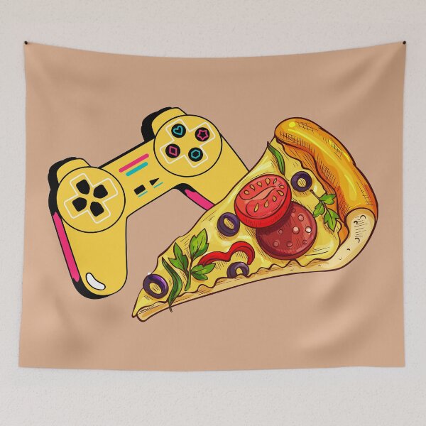 Item preview, Life Is Better With Pizza And Gaming - Simple Controller And Pizza designed and sold by PandaSoul.