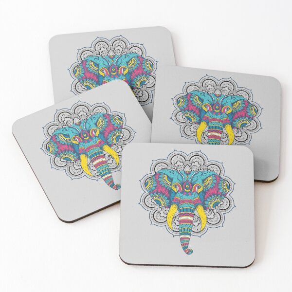 Item preview, Mandala Elephant for Coloring Fans designed and sold by Frosty1489.
