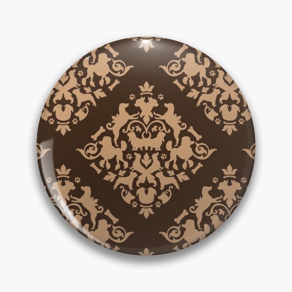 Item preview, Dog Damask designed and sold by PeachPaisleyPro.