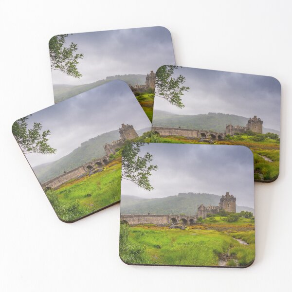 Item preview, Looking out to Eilean Donan Castle, on an overcast day in the Scotland designed and sold by SnapTPhotograph.