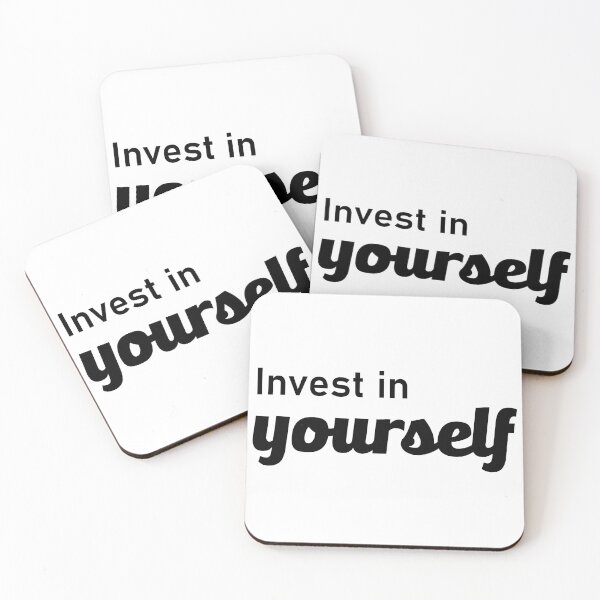 Item preview, invest in yourself Inspirational Quotes designed and sold by BENMAM.