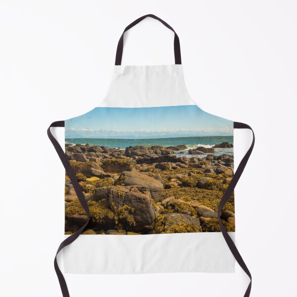 Item preview, A rocky shoreline at low tide, with seaweed on the rocks in southern Scotland designed and sold by SnapTPhotograph.