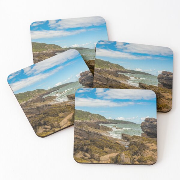 Item preview, A view rocky coastline at low tide with seaweed on the rocks, at Abbey Burnfoot, in southern Scotland designed and sold by SnapTPhotograph.