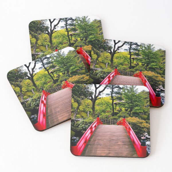 Item preview, Photography - Japanese garden bridge in Hiroshima designed and sold by Karolien Kenis.