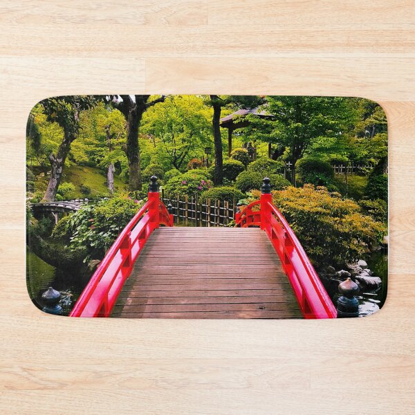 Item preview, Photography - Japanese garden bridge in Hiroshima designed and sold by Karolien Kenis.