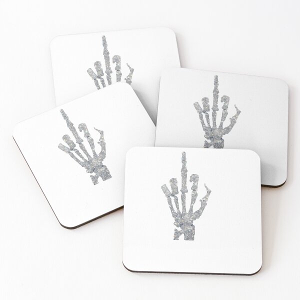 Item preview, Sparkly skeleton middle finger designed and sold by ciarahenriques.