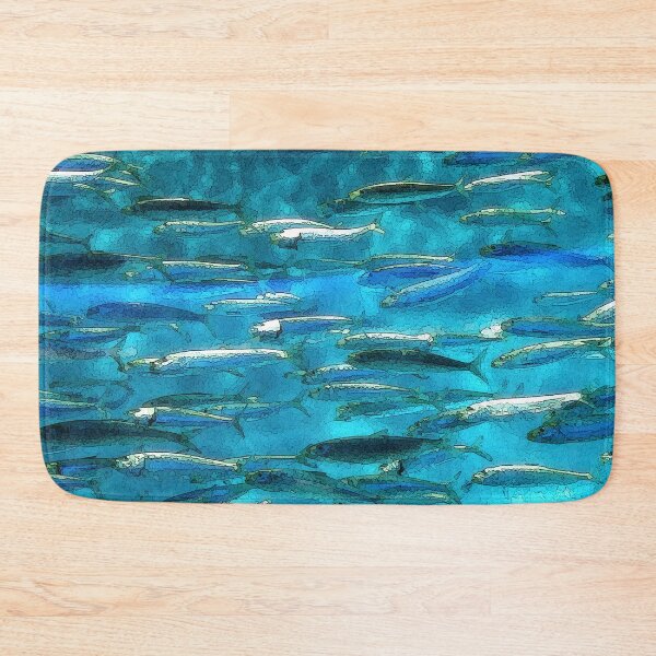 Item preview, Catch the Light Little Blue Green Watercolor Baby Fishies designed and sold by Catawampus-Cat.