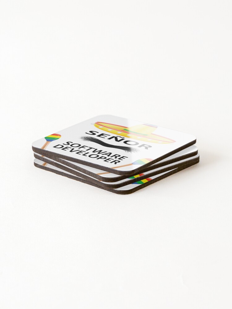 Thumbnail 4 of 5, Coasters (Set of 4), Senior Software Developer designed and sold by GeekHeadDesigns.