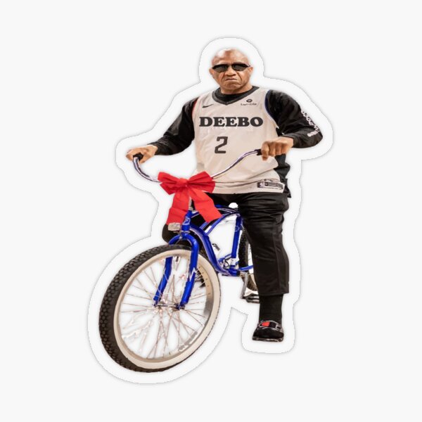 CDeebo Samuel Bicycle Funny Sticker for Sale by Hudson99