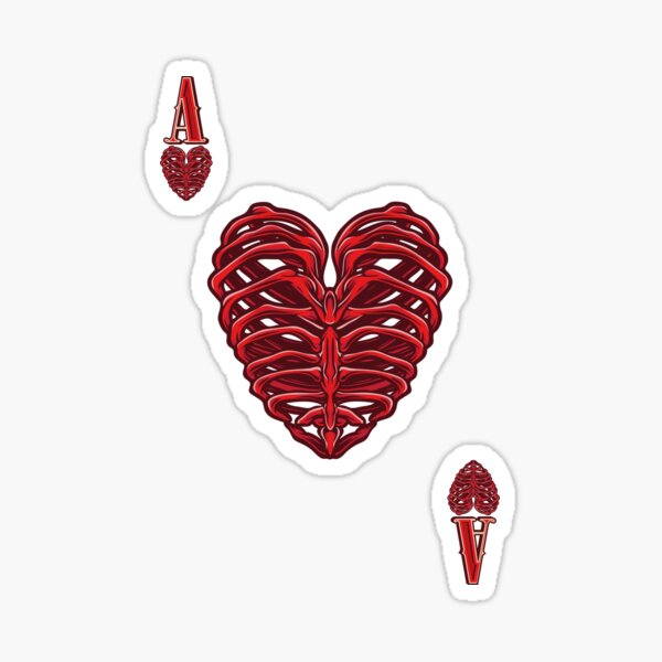 ACE HEART Sticker