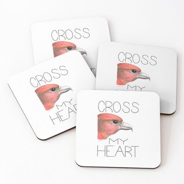 Item preview, Cross My Heart (Red Crossbill) designed and sold by LauraWolfArtist.