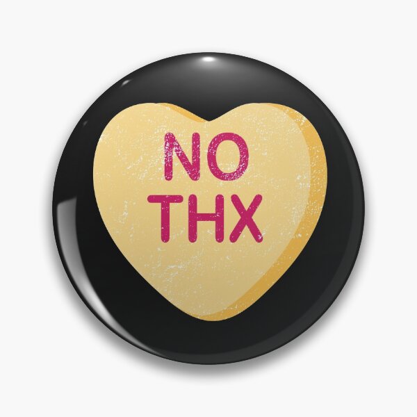 Item preview, NO THX, Funny Anti Valentines Day designed and sold by FTAPS.