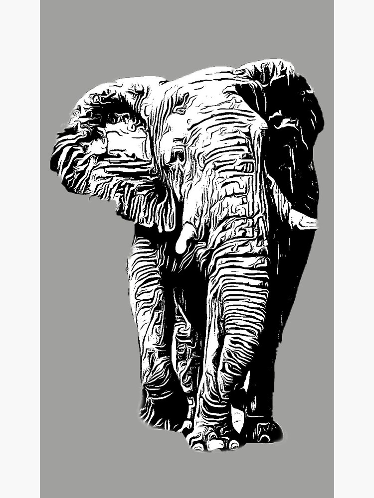 "Big Elephant shade 3" Poster for Sale by AJSkinnerPrints | Redbubble