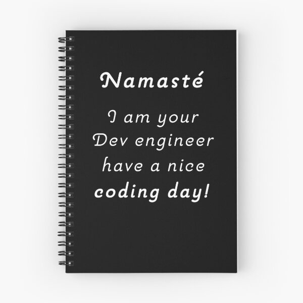 Item preview, Namasté, have a nice coding day designed and sold by svanaerschot.
