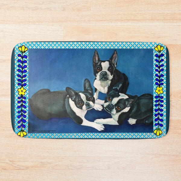 Boston Terriers Bath Mat