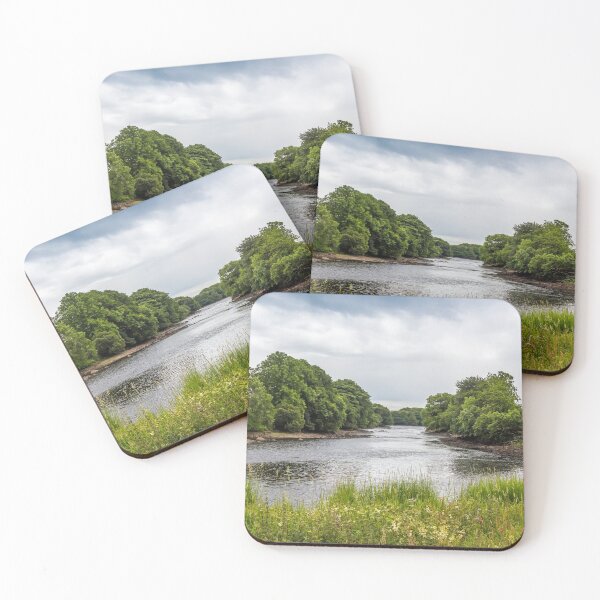 Item preview, Looking downstream on the River Dee on a cloudy summers day in Galloway, Scotland designed and sold by SnapTPhotograph.