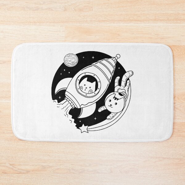 Item preview, Cute cat flying a rocket in Space designed and sold by kalud-zoldyck.