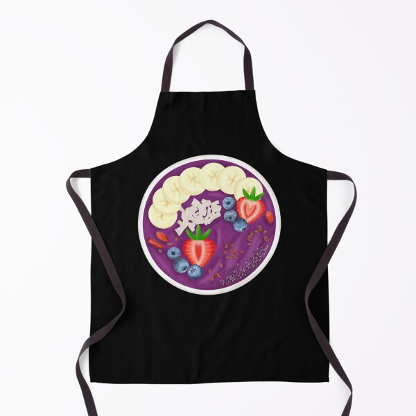 Item preview, Smoothie Acai Fruit Bowl Purple on Black designed and sold by onepiconetreat.