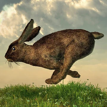 Artwork thumbnail, Running Rabbit by Daniel Eskridge