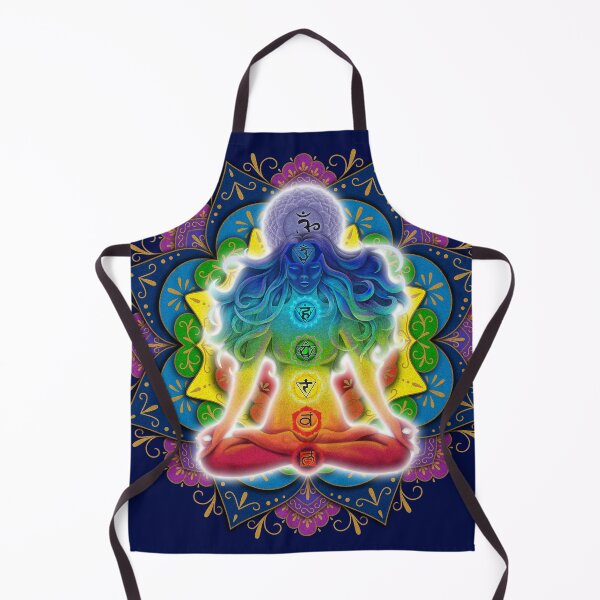 Item preview, Mandala woman meditating chakras designed and sold by MandalaSoul.