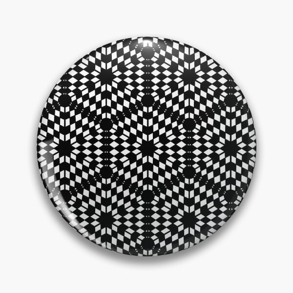 Item preview, Hexagon Chequered Pattern Even - Black on White Monochrome designed and sold by NoMatterLab.