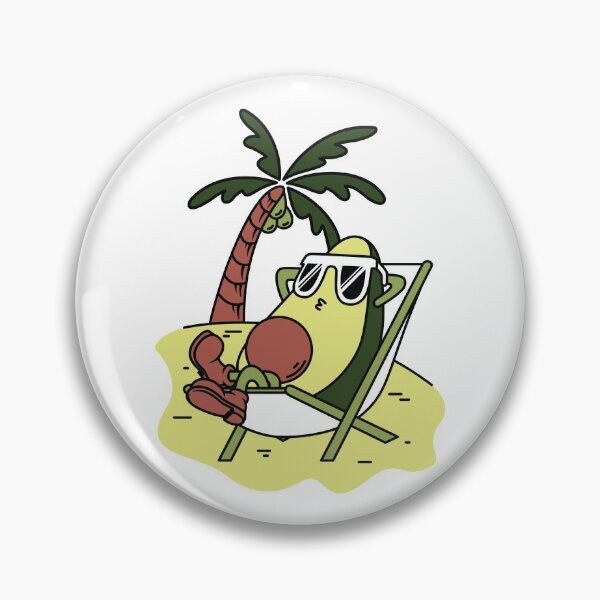 Item preview, Avocado Chilling on The Beach designed and sold by kalud-zoldyck.