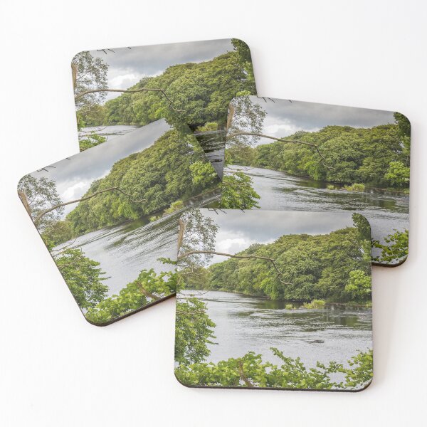 Item preview, A view of a river through a gap in trees in summer designed and sold by SnapTPhotograph.
