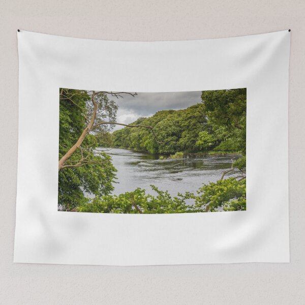 Item preview, A view of a river through a gap in trees in summer designed and sold by SnapTPhotograph.