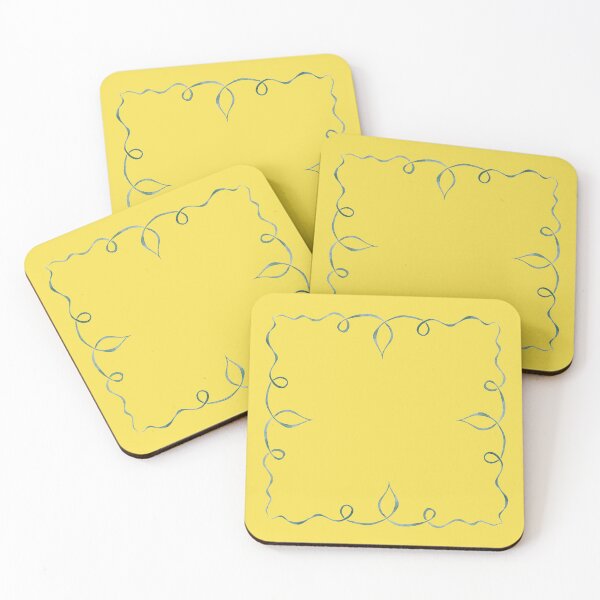 Item preview, Yellow Folk Ribbons designed and sold by Ariadne Kritonos.