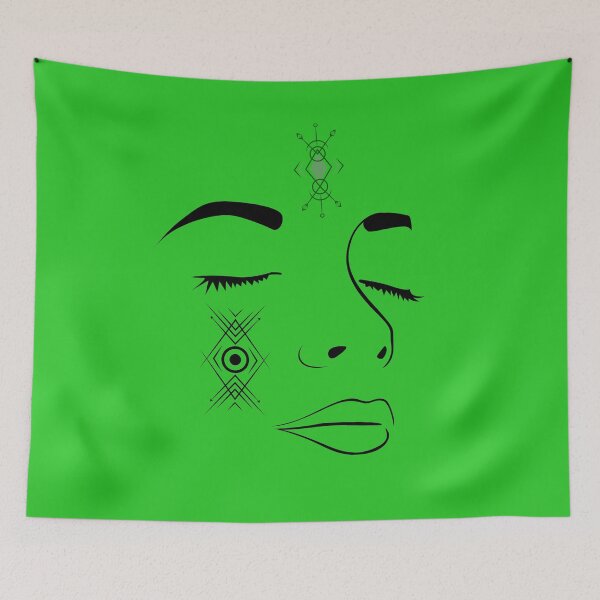 Item preview, Aztec Queen Woman Face Tribal Design  designed and sold by wodra.