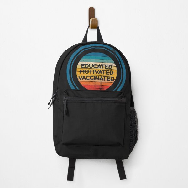 Item preview, Educated Motivated Vaccinated Retro Sunset designed and sold by ABulgov.