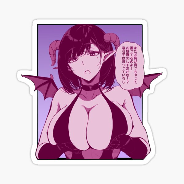 Busty Succubus Ecchi Sticker