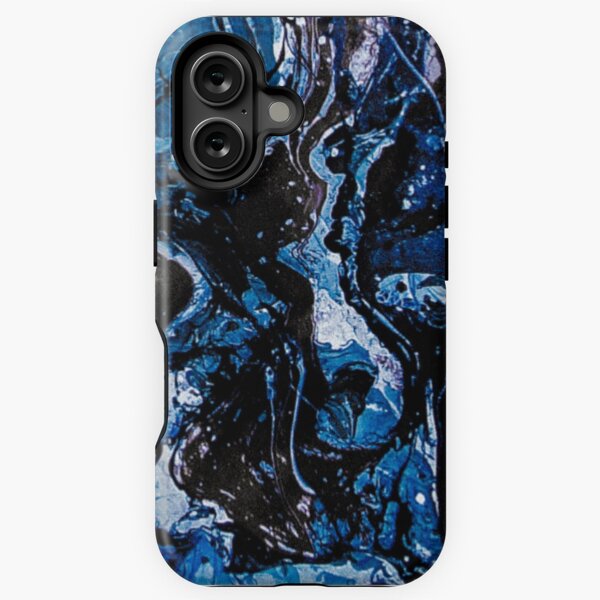 Aperçu de l'œuvre Conception mauve turquoise foncé trempée hydro créée et vendue par ArtRoomOregon.