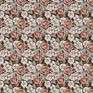 Artwork thumbnail, Flower Seamless Patterns Roses graphic by Openspace2020