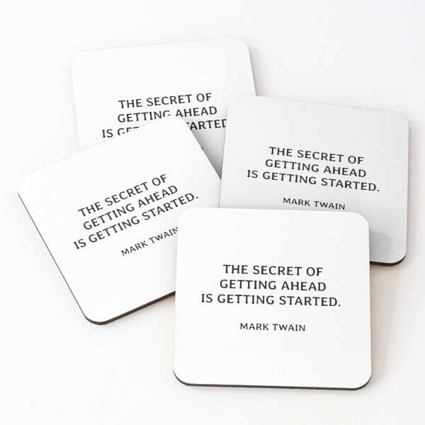 Item preview, The secret of getting ahead is getting started. designed and sold by Inspirationmotivation.