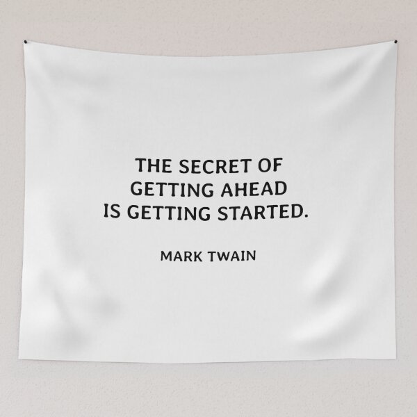 Item preview, The secret of getting ahead is getting started. designed and sold by Inspirationmotivation.