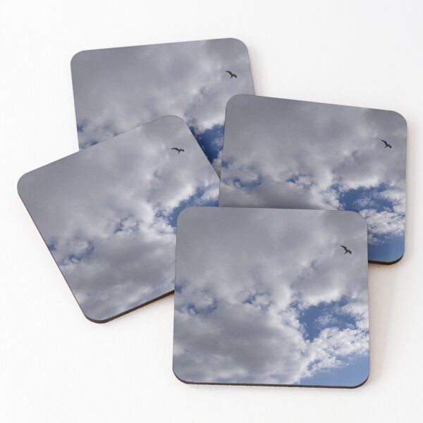Item preview, flying fee in blue cloudy sky designed and sold by ruviniud.