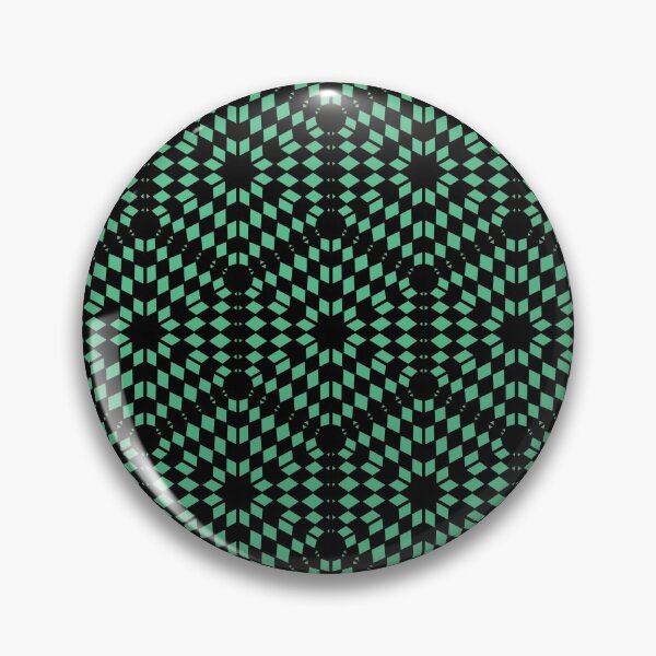 Item preview, Hexagon Chequered Tilemap Even - Black on Green Monochrome designed and sold by NoMatterLab.