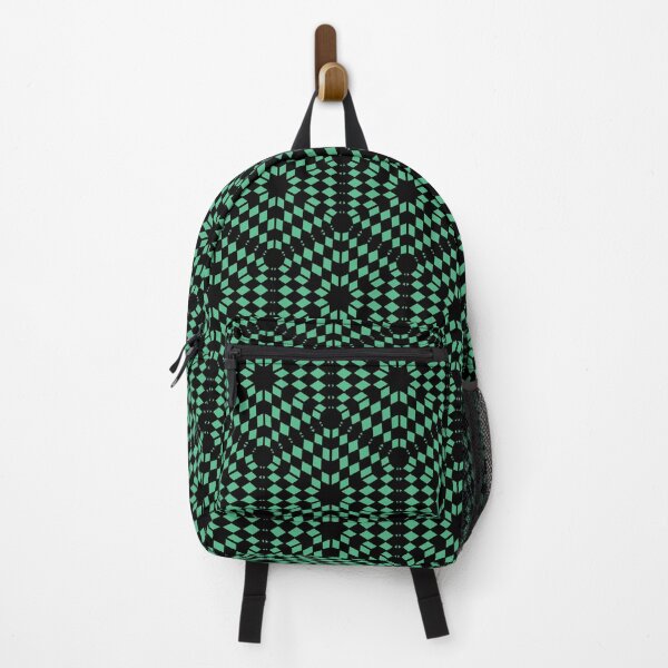 Item preview, Hexagon Chequered Tilemap Even - Black on Green Monochrome designed and sold by NoMatterLab.