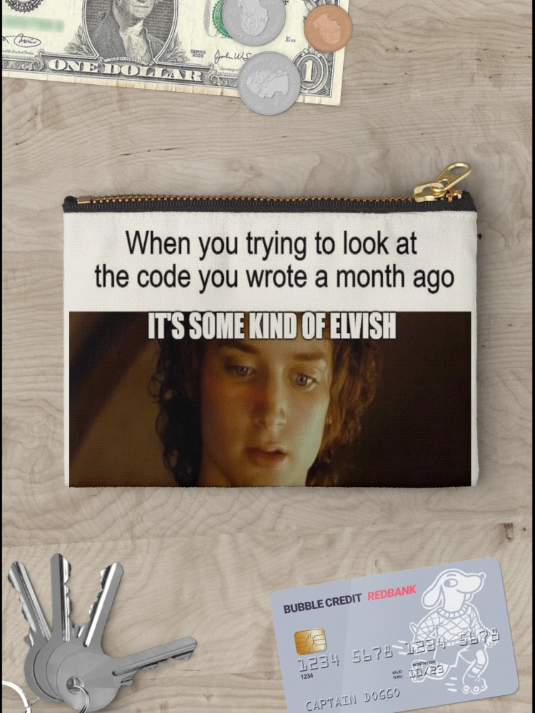 Thumbnail 3 of 4, Zipper Pouch, Code - programmers designed and sold by bubble0bum.