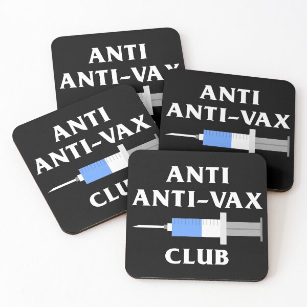 Item preview, Anti anti-vax club (in white) designed and sold by ItsMemeMachine.