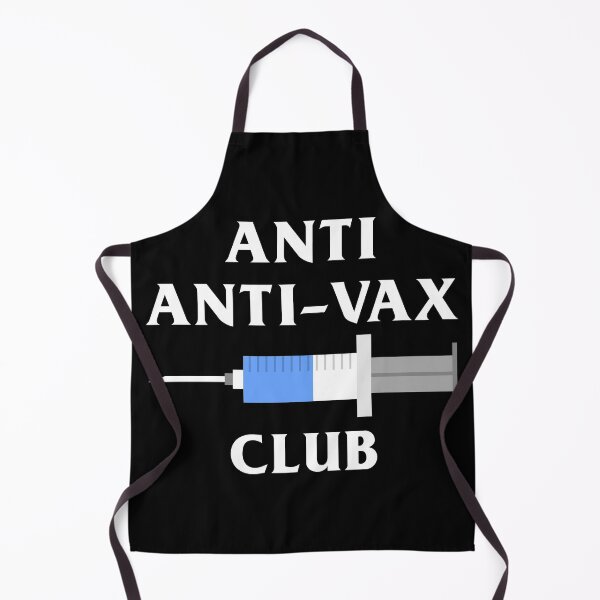Item preview, Anti anti-vax club (in white) designed and sold by ItsMemeMachine.