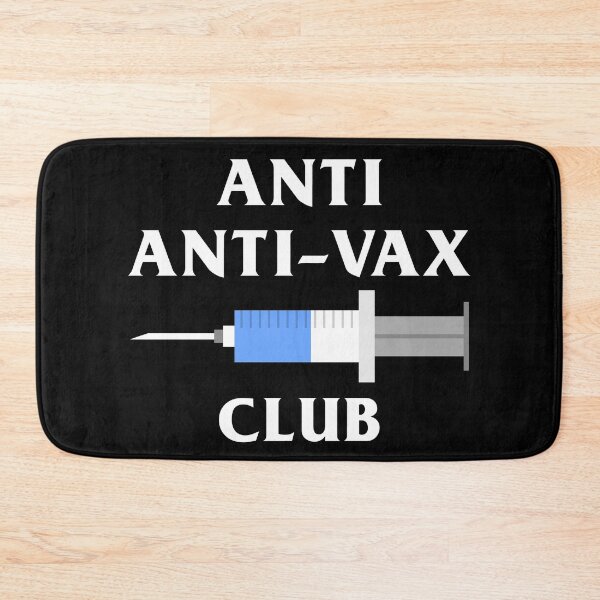 Item preview, Anti anti-vax club (in white) designed and sold by ItsMemeMachine.