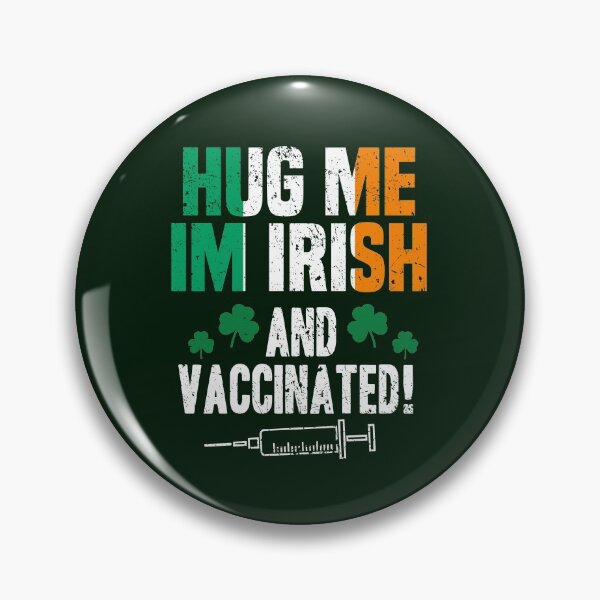 Item preview, Hug Me Im irish and Vaccinated St Patricks Day 2021 Luck Social Distancing Mask Design designed and sold by RainbowPandas.